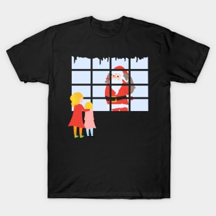 Santa Snow scene T-Shirt